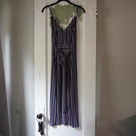 NWT BCBGeneration spaghetti, striped, midi dress - Picture 3 of 9
